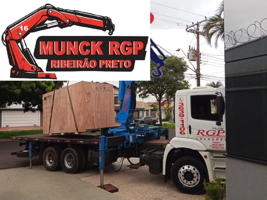 Serviço de Munck em Ribeirão Preto com qualidade e segurança para movimentação, transporte e elevação de cargas pesadas. Equipamentos modernos e equipe especializada