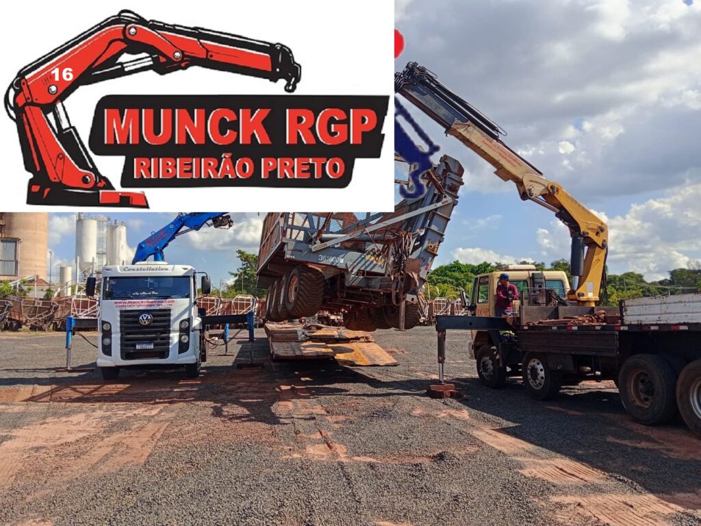 Serviço de Munck Ribeirão Preto com operadores qualificados e equipamentos revisados, garantindo alto padrão de qualidade.